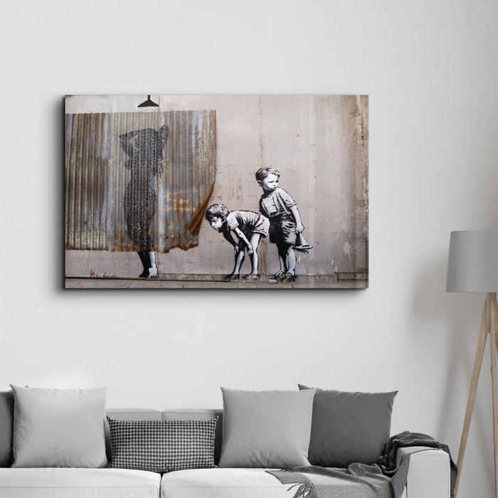 Wallity Pintura Decorativa de Vidrio Templado Multicolor 46 x 72 cm